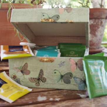 Decoupage sobre cajas de madera
