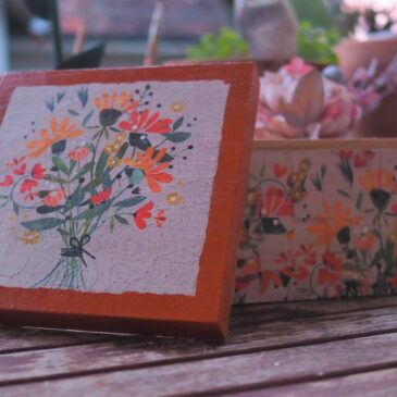 Decoupage sobre Madera y Vidrio